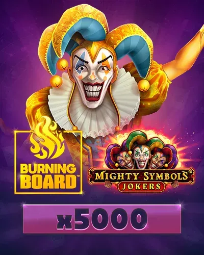 spel Mighty Symbols: Jokers Burning Board · SpinMama Casino